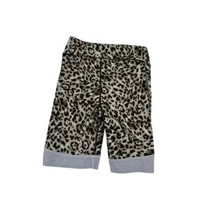Women’s The Upside size XS leopard print athletic bike shorts